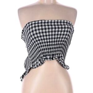 Nasty Gal Sleeveless Gingham Top